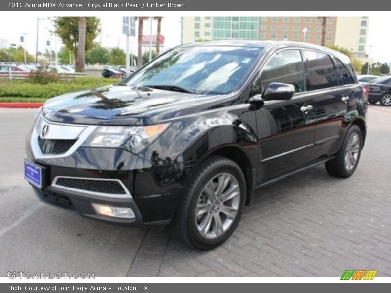 Crystal Black Pearl / Umber Brown 2010 Acura MDX Advance