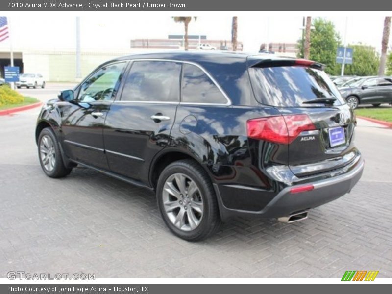 Crystal Black Pearl / Umber Brown 2010 Acura MDX Advance
