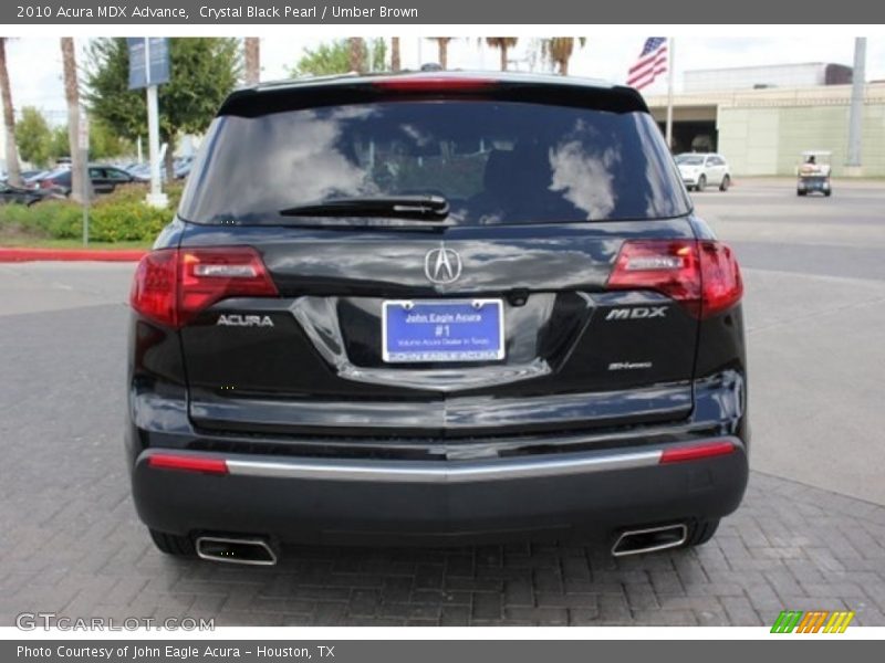 Crystal Black Pearl / Umber Brown 2010 Acura MDX Advance