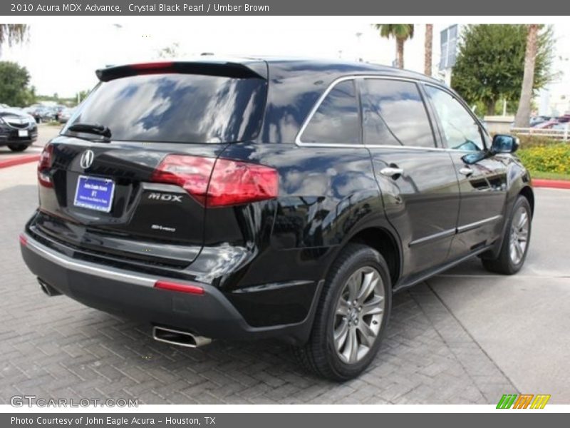 Crystal Black Pearl / Umber Brown 2010 Acura MDX Advance