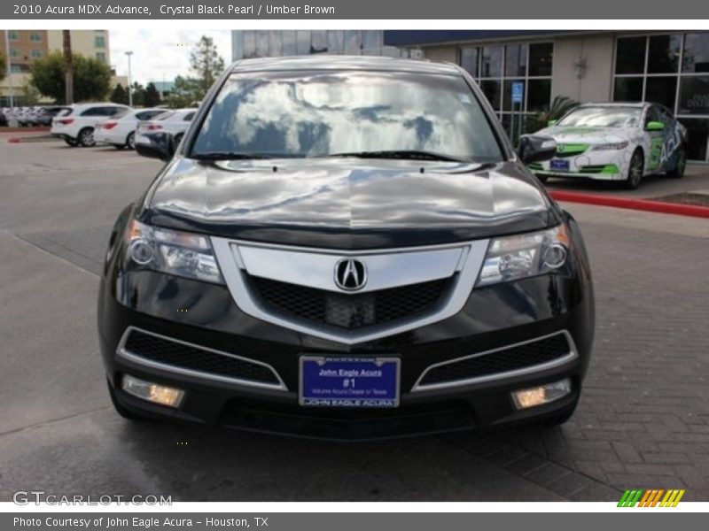 Crystal Black Pearl / Umber Brown 2010 Acura MDX Advance