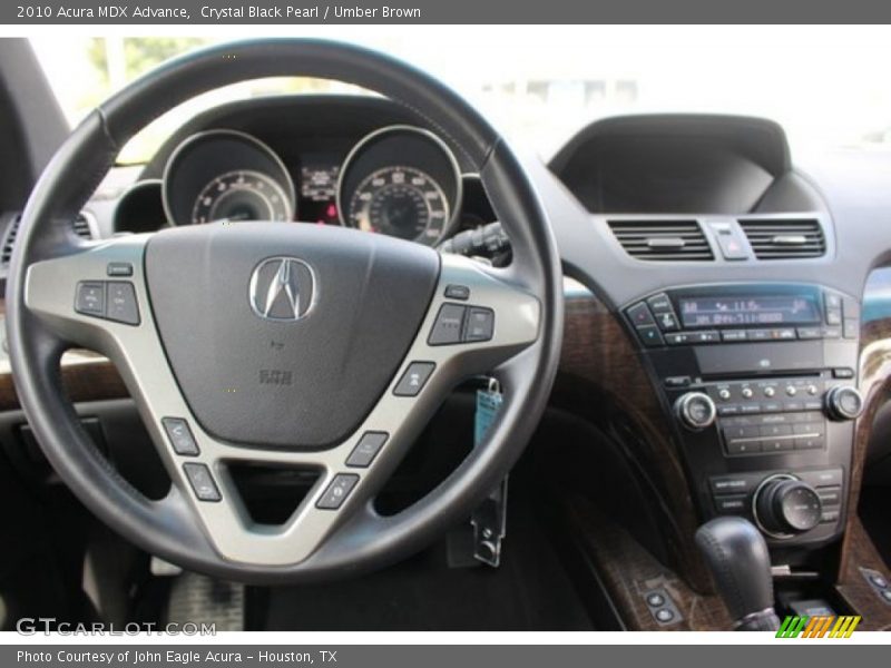 Crystal Black Pearl / Umber Brown 2010 Acura MDX Advance