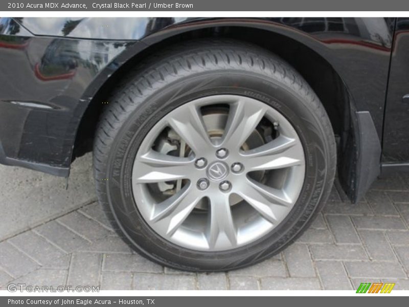 Crystal Black Pearl / Umber Brown 2010 Acura MDX Advance