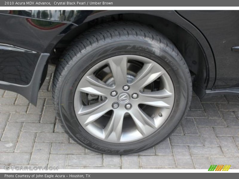 Crystal Black Pearl / Umber Brown 2010 Acura MDX Advance