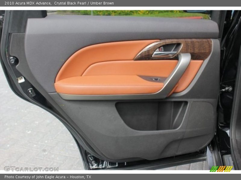 Crystal Black Pearl / Umber Brown 2010 Acura MDX Advance