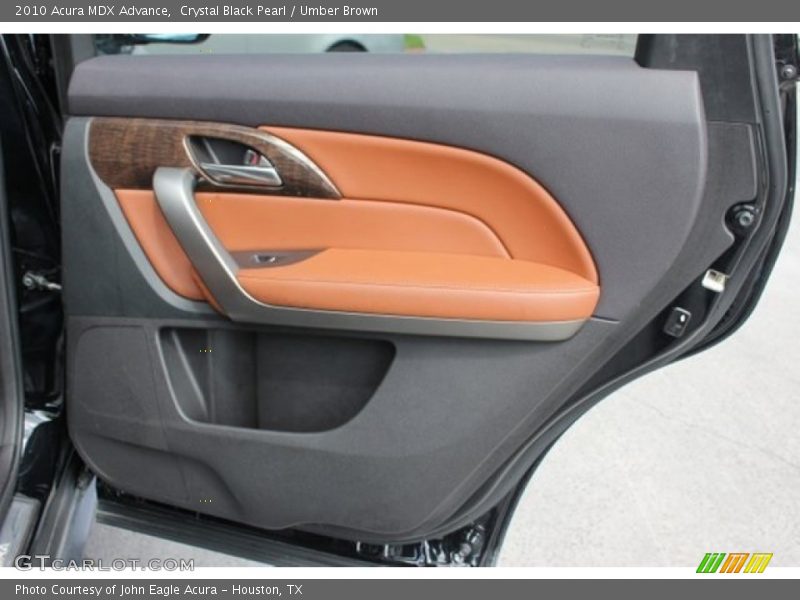 Crystal Black Pearl / Umber Brown 2010 Acura MDX Advance