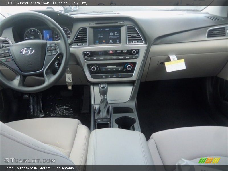 Lakeside Blue / Gray 2016 Hyundai Sonata Sport