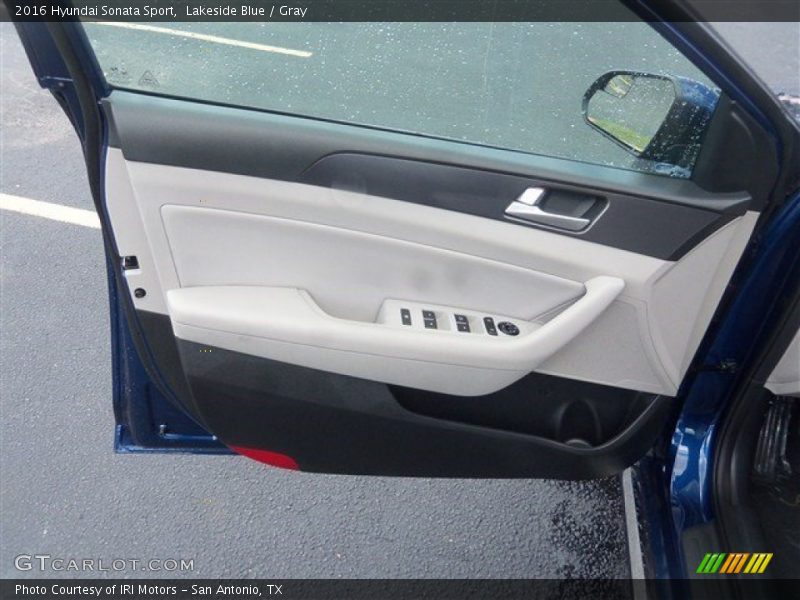 Lakeside Blue / Gray 2016 Hyundai Sonata Sport