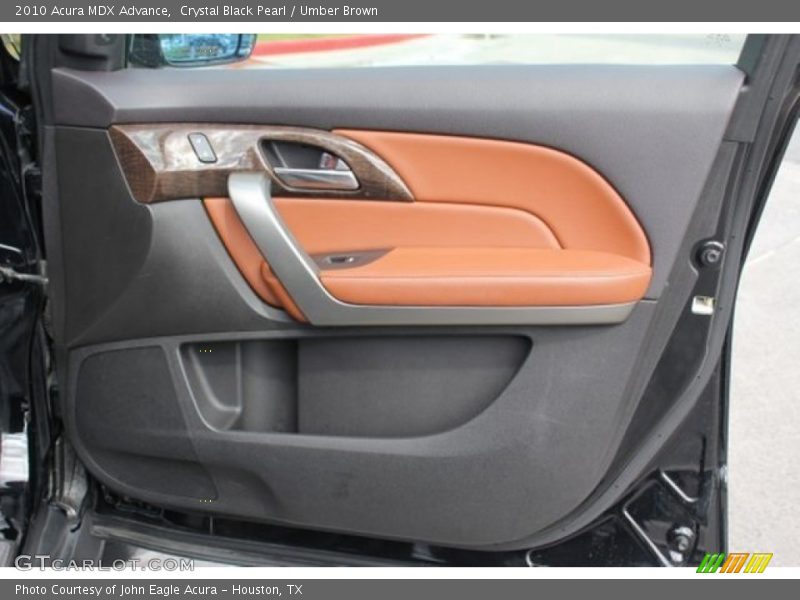 Crystal Black Pearl / Umber Brown 2010 Acura MDX Advance