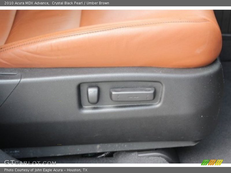 Crystal Black Pearl / Umber Brown 2010 Acura MDX Advance