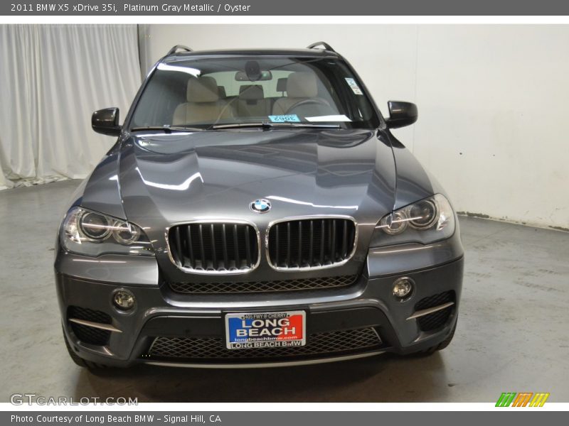 Platinum Gray Metallic / Oyster 2011 BMW X5 xDrive 35i