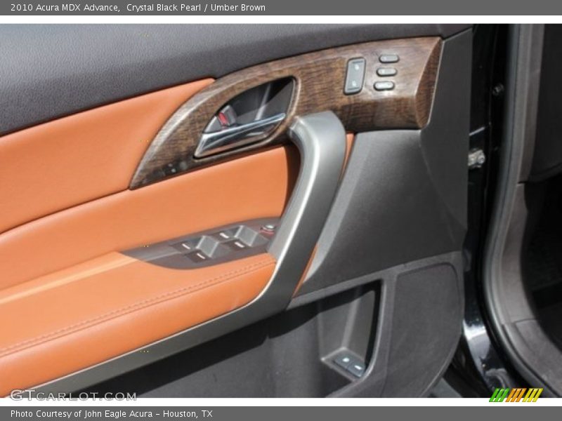 Crystal Black Pearl / Umber Brown 2010 Acura MDX Advance