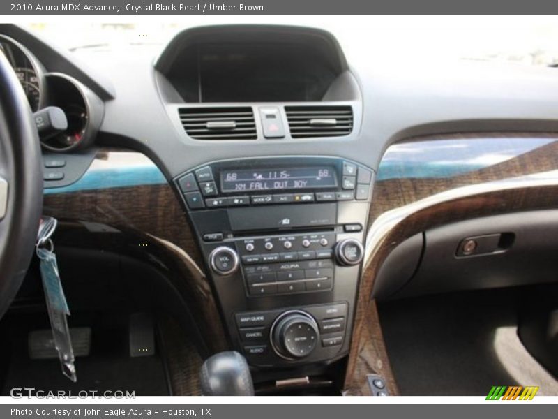 Crystal Black Pearl / Umber Brown 2010 Acura MDX Advance