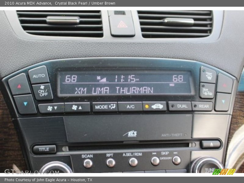 Crystal Black Pearl / Umber Brown 2010 Acura MDX Advance