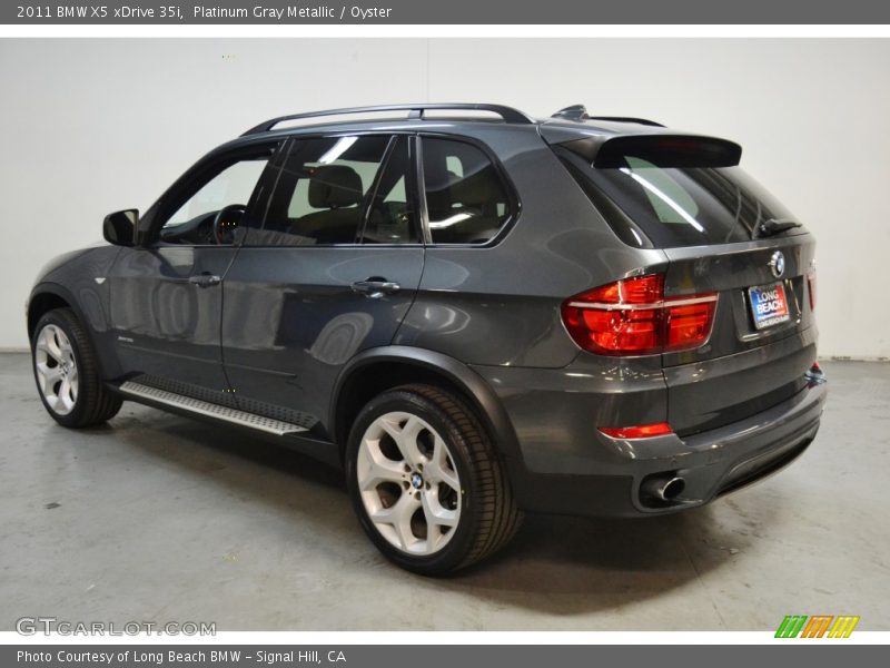 Platinum Gray Metallic / Oyster 2011 BMW X5 xDrive 35i