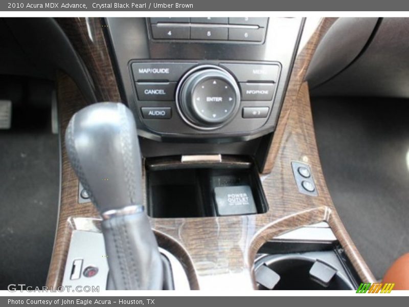 Crystal Black Pearl / Umber Brown 2010 Acura MDX Advance