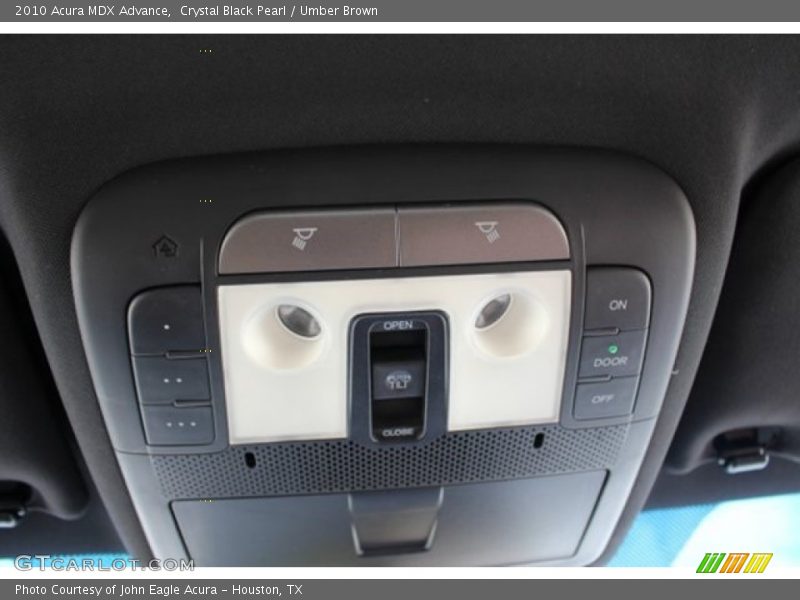 Crystal Black Pearl / Umber Brown 2010 Acura MDX Advance