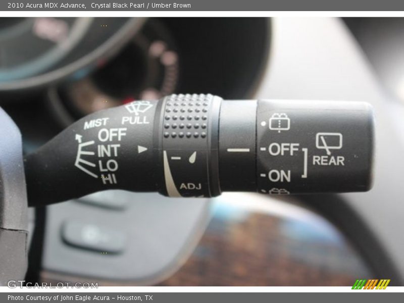 Crystal Black Pearl / Umber Brown 2010 Acura MDX Advance