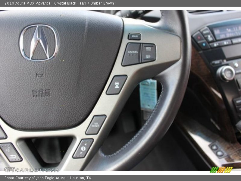 Crystal Black Pearl / Umber Brown 2010 Acura MDX Advance