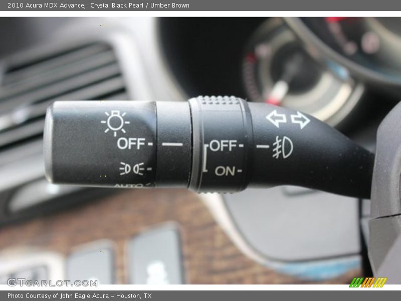 Crystal Black Pearl / Umber Brown 2010 Acura MDX Advance