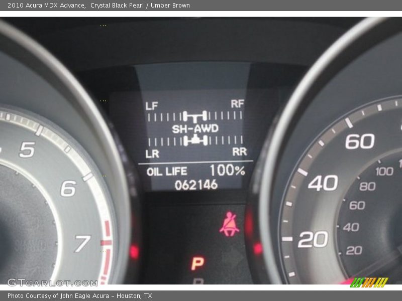 Crystal Black Pearl / Umber Brown 2010 Acura MDX Advance