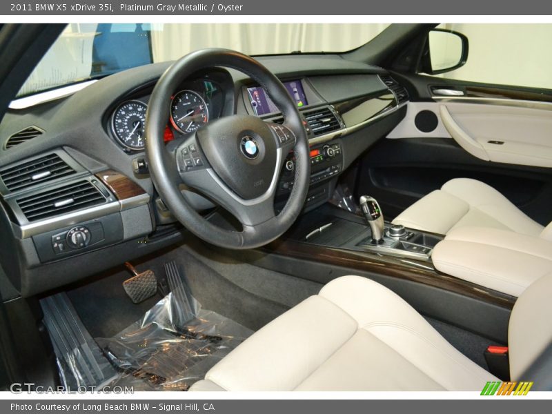 Platinum Gray Metallic / Oyster 2011 BMW X5 xDrive 35i