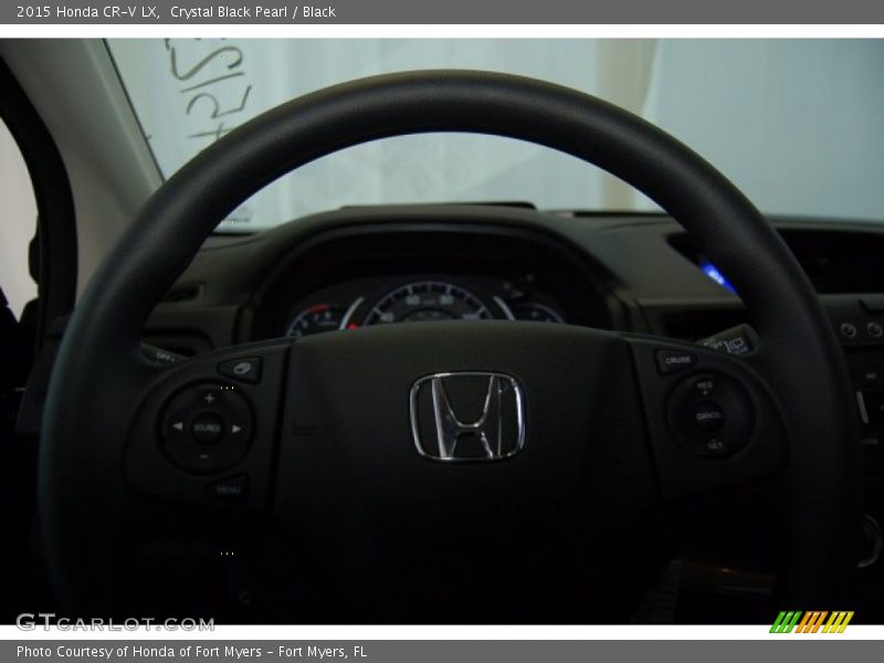 Crystal Black Pearl / Black 2015 Honda CR-V LX