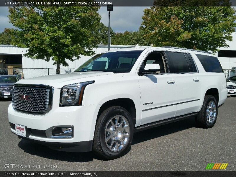 Summit White / Cocoa/Shale 2016 GMC Yukon XL Denali 4WD