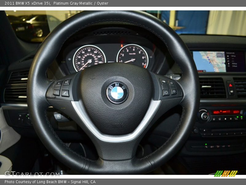 Platinum Gray Metallic / Oyster 2011 BMW X5 xDrive 35i