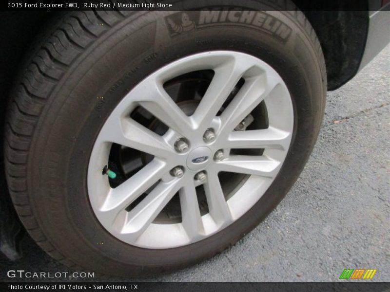 Ruby Red / Medium Light Stone 2015 Ford Explorer FWD