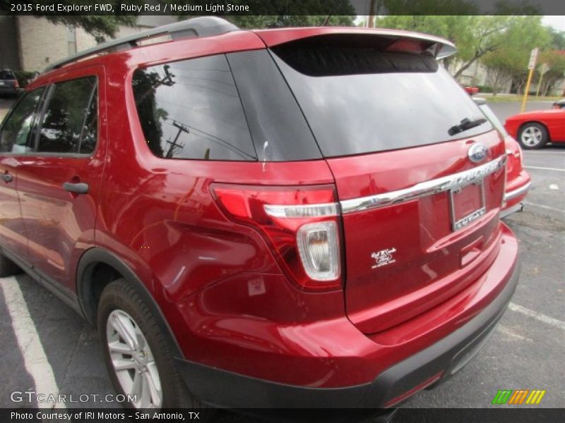 Ruby Red / Medium Light Stone 2015 Ford Explorer FWD