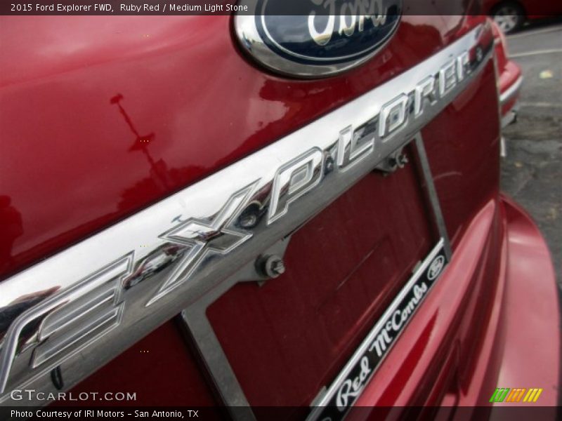 Ruby Red / Medium Light Stone 2015 Ford Explorer FWD