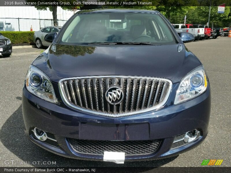 Dark Sapphire Blue Metallic / Medium Titanium 2016 Buick Verano Convenience Group