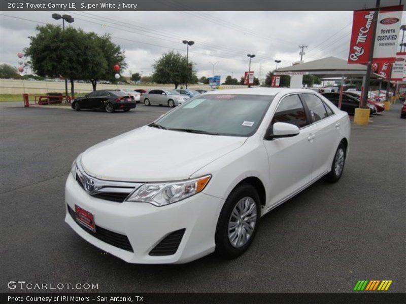 Super White / Ivory 2012 Toyota Camry LE