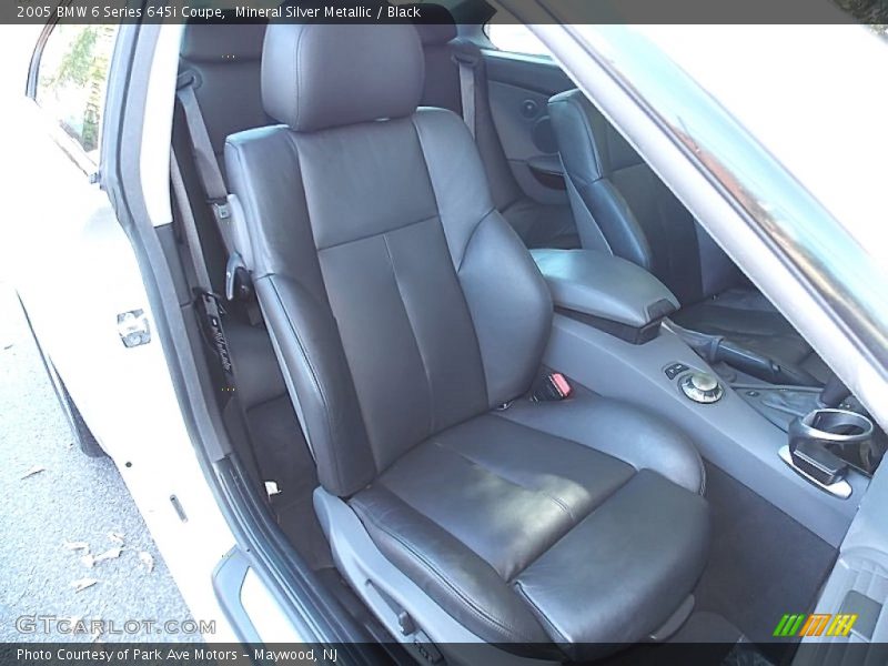 Mineral Silver Metallic / Black 2005 BMW 6 Series 645i Coupe