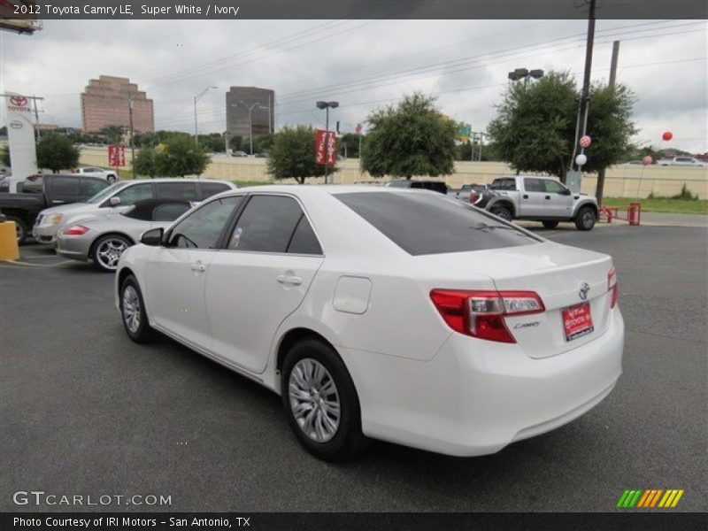 Super White / Ivory 2012 Toyota Camry LE