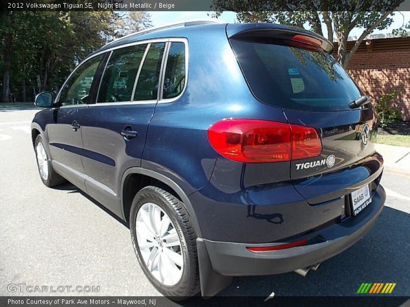 Night Blue Metallic / Beige 2012 Volkswagen Tiguan SE