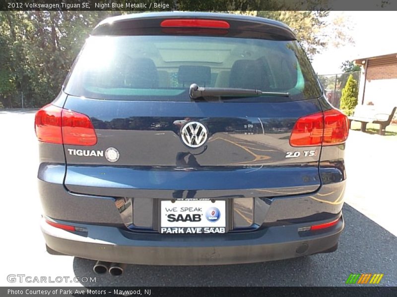 Night Blue Metallic / Beige 2012 Volkswagen Tiguan SE