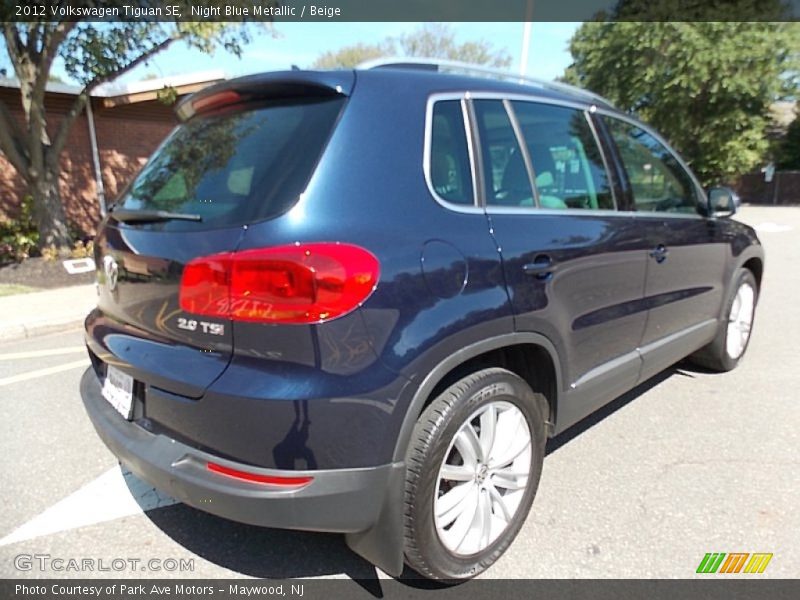 Night Blue Metallic / Beige 2012 Volkswagen Tiguan SE