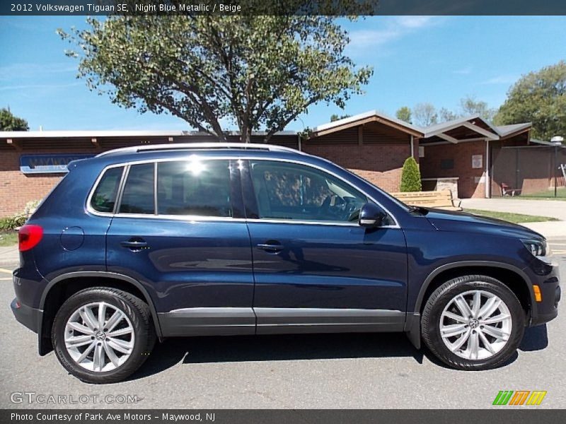 Night Blue Metallic / Beige 2012 Volkswagen Tiguan SE