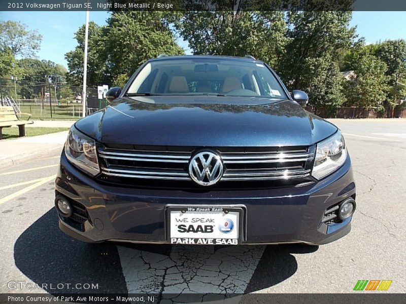 Night Blue Metallic / Beige 2012 Volkswagen Tiguan SE