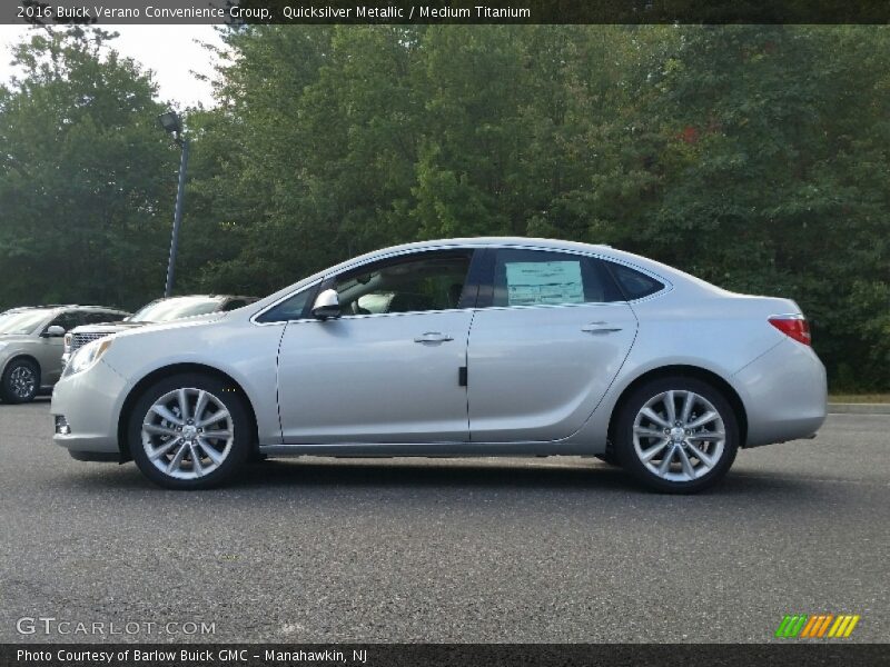 Quicksilver Metallic / Medium Titanium 2016 Buick Verano Convenience Group