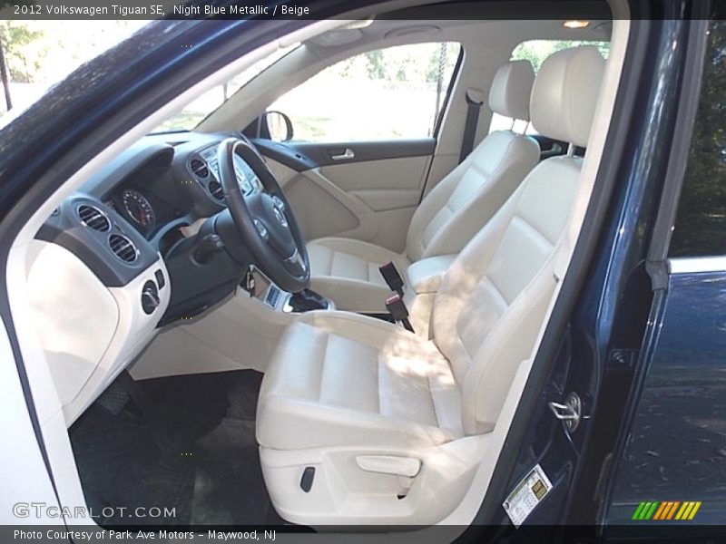 Night Blue Metallic / Beige 2012 Volkswagen Tiguan SE