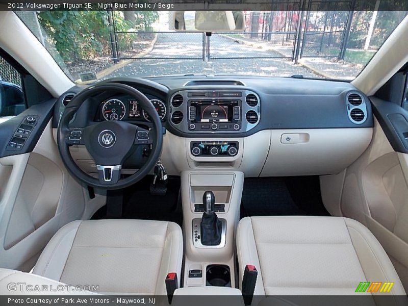 Night Blue Metallic / Beige 2012 Volkswagen Tiguan SE