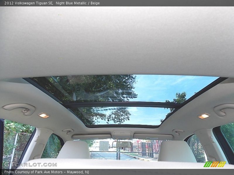 Night Blue Metallic / Beige 2012 Volkswagen Tiguan SE