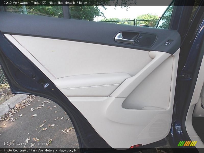 Night Blue Metallic / Beige 2012 Volkswagen Tiguan SE
