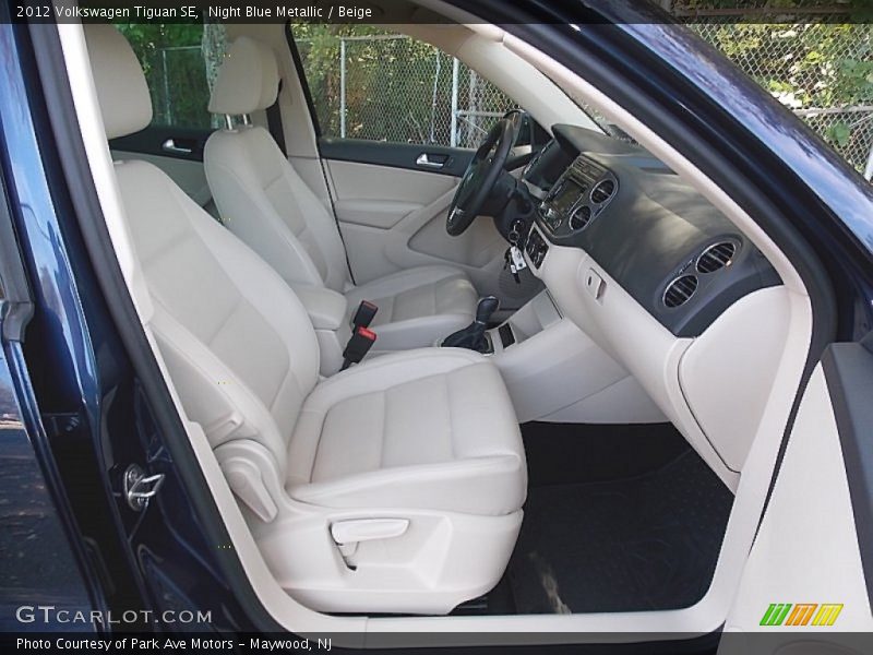 Night Blue Metallic / Beige 2012 Volkswagen Tiguan SE