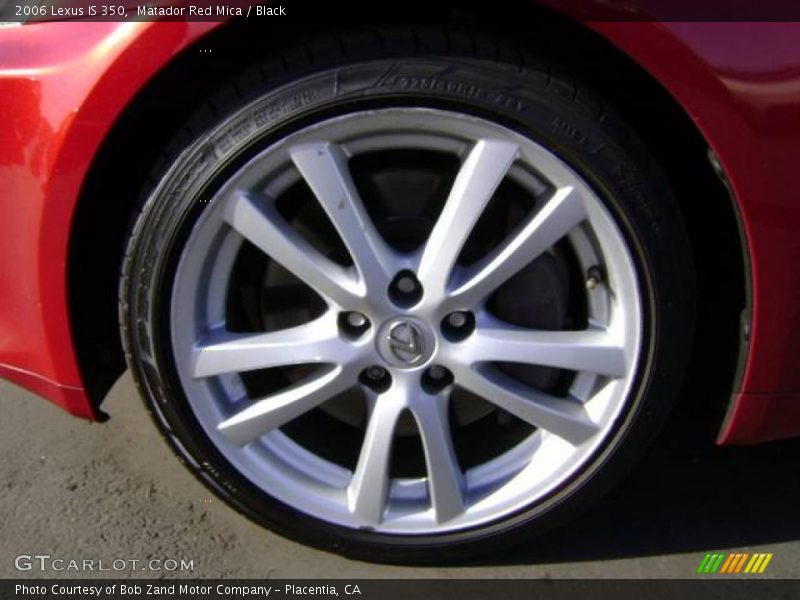 Matador Red Mica / Black 2006 Lexus IS 350