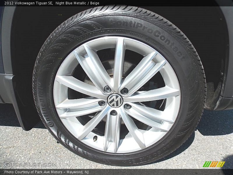 Night Blue Metallic / Beige 2012 Volkswagen Tiguan SE