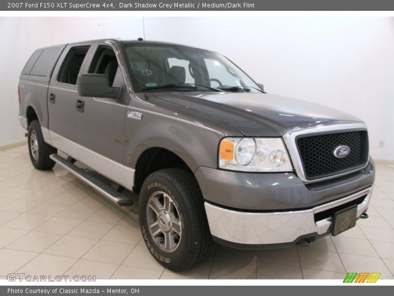 Dark Shadow Grey Metallic / Medium/Dark Flint 2007 Ford F150 XLT SuperCrew 4x4